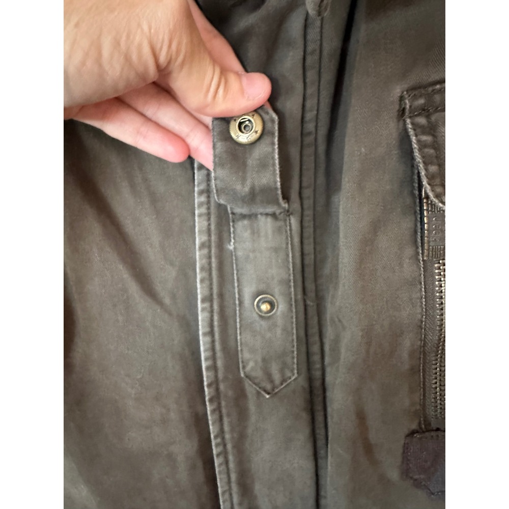 Jeep Classic Fashion Mens XXXL Olive Canvas Quilted Field Jacket Utility Coat - Picture 12 of 16